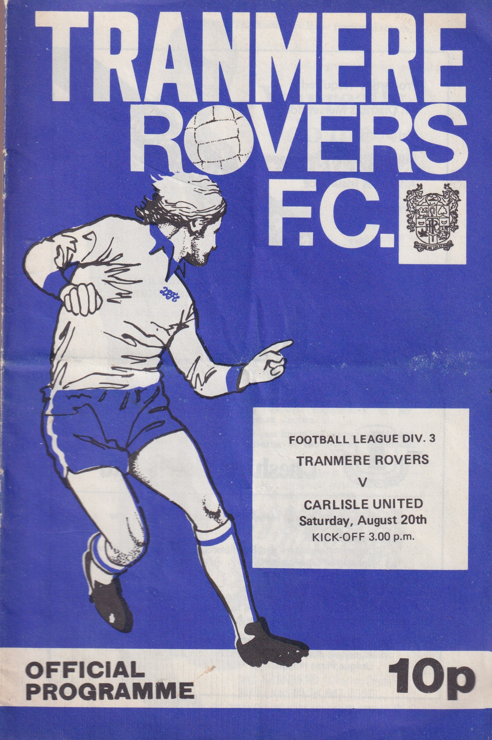 Tranmere Rovers v Carlisle United match programme